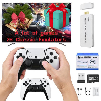 2025 M15 plus Retro Game Console Built in Game Stick Wireless Controllers Classic Game Emulator Esports Controller
