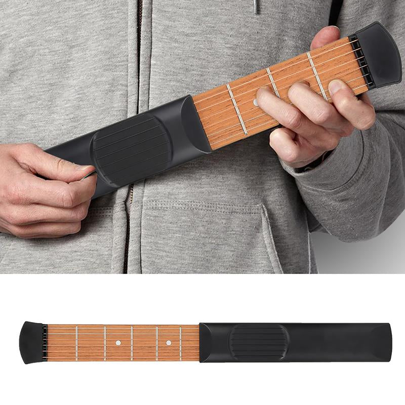 Portable Mini 6 Fret Guitar Practice Hands Training Tool Chord Trainer