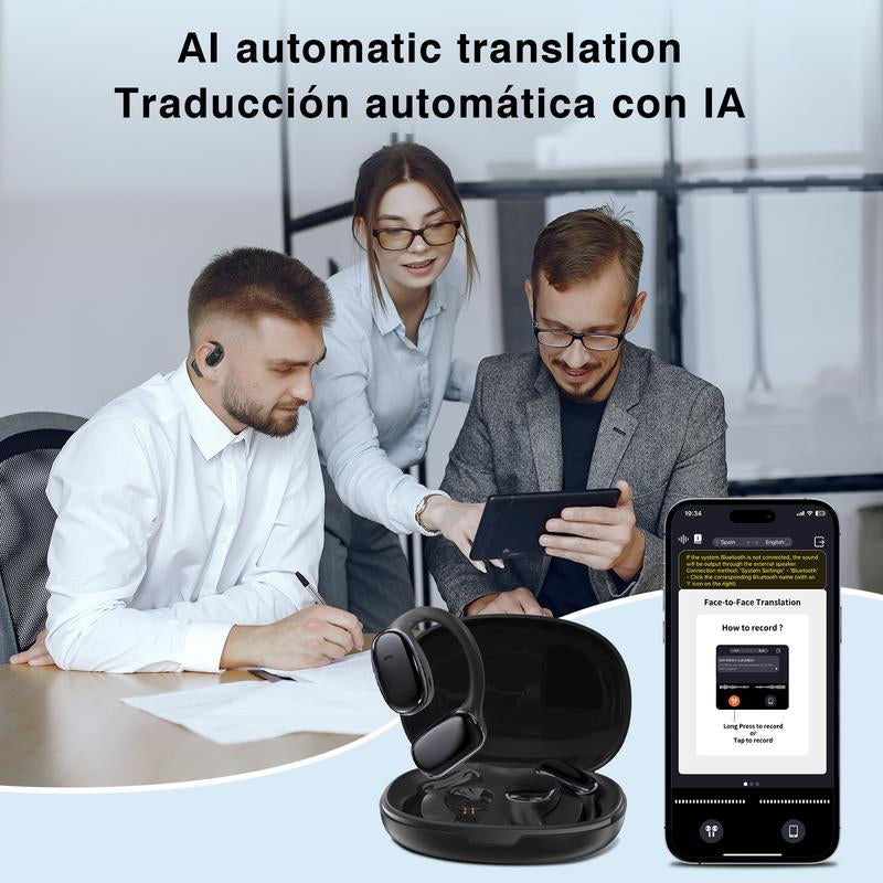 Z-ZIHNIC S11 AI Translation Earbuds 2026 New Model, Real-Time Voice Translator in 200+ Countries & 134 Languages via App, Bluetooth 5.4, IPX5 Waterproof, Hifi Sound, Wireless Earphones for Travel & Sports