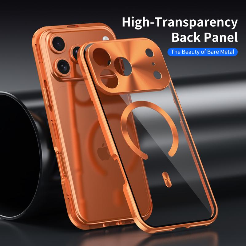 Metal Frame Protection Privacy Screen Protector anti Drop Magnetic Charging Iphone12-17 Patriotic Gift Fashion Trendy Phone Cases Phone Case Magsafe Charger Cover Iphone 16 Case Full Coverage Privacy Protective Smartphone