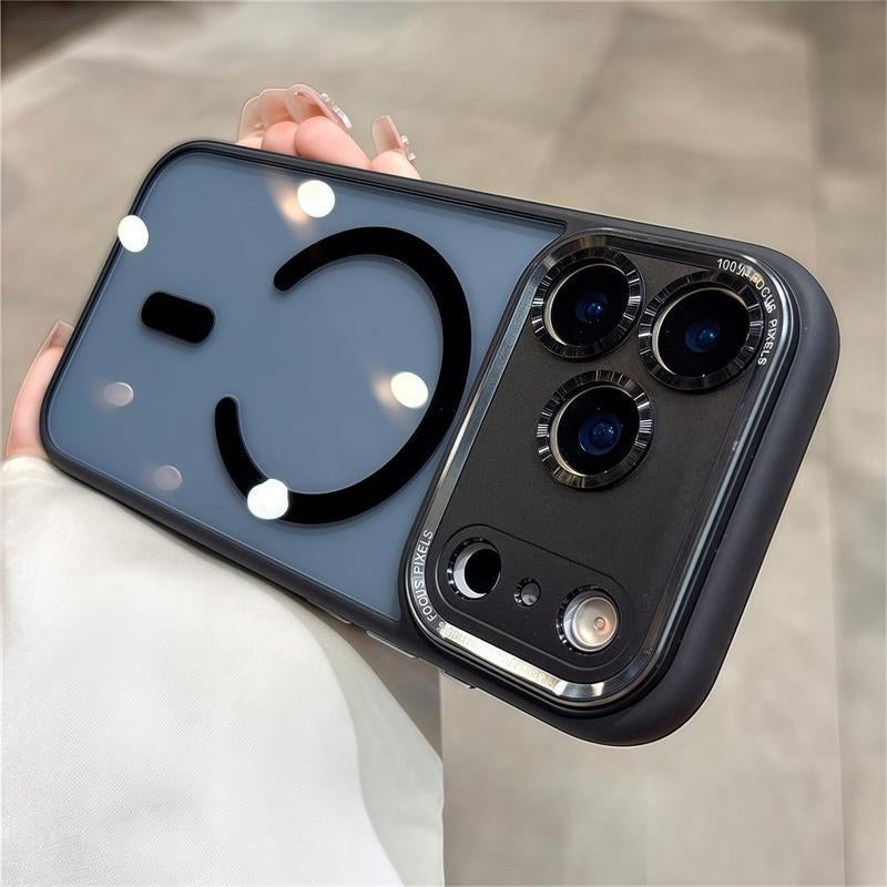 Protector Clear Magnetic Phone Case for Iphone 17/16/15/14/13/12 Pro Max plus with Magnetic Wireless Charging Shockproof Full Body Protection Scratch Resistant Anti-Yellow