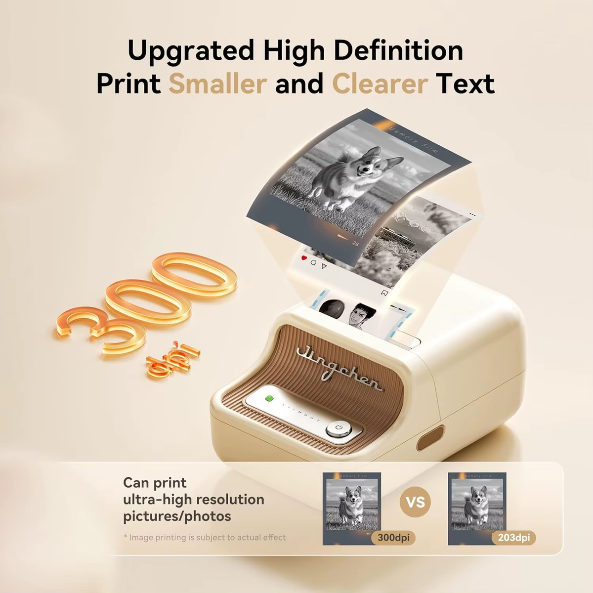 B21 PRO 300Dpi Bluetooth Adhesive Label Printers Mini Thermal Photos Sticker Printer Wireless Barcode Label Maker