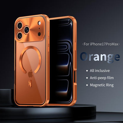 Metal Frame Protection Privacy Screen Protector anti Drop Magnetic Charging Iphone12-17 Patriotic Gift Fashion Trendy Phone Cases Phone Case Magsafe Charger Cover Iphone 16 Case Full Coverage Privacy Protective Smartphone