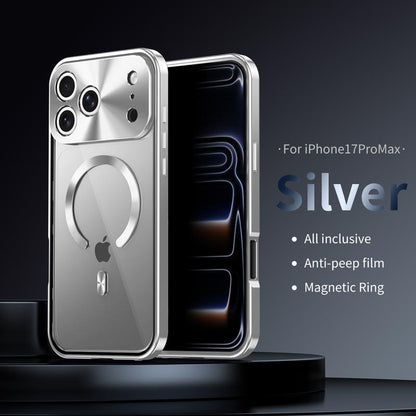 Metal Frame Protection Privacy Screen Protector anti Drop Magnetic Charging Iphone12-17 Patriotic Gift Fashion Trendy Phone Cases Phone Case Magsafe Charger Cover Iphone 16 Case Full Coverage Privacy Protective Smartphone