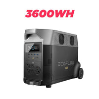 DELTA Pro, 3600Wh, 3600W Output, Ecoflow Portable Power Station, 2.7H to Full Charge, 5 AC Outlets, 120V LFP Battery with Expandable Capacity