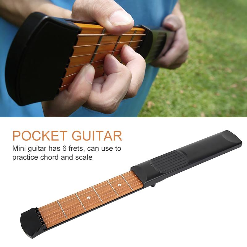 Portable Mini 6 Fret Guitar Practice Hands Training Tool Chord Trainer